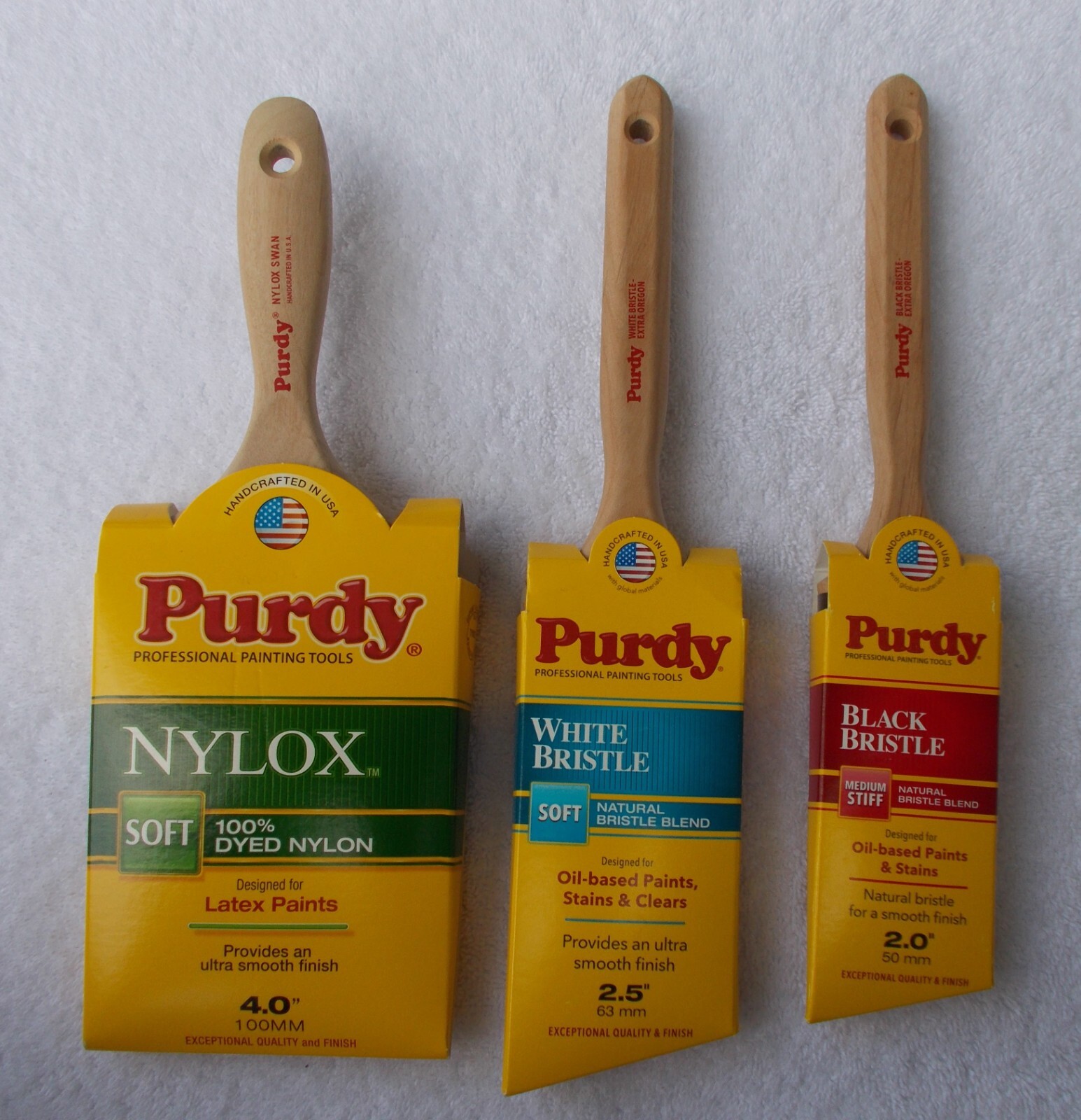 Set of (3) Purdy Paint Brushes