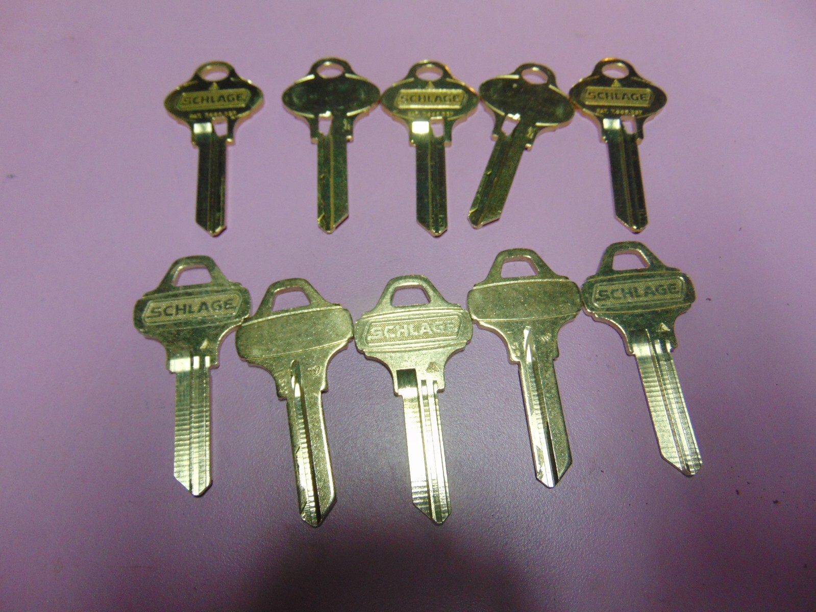 10  KEYS   EVEREST SCHLAGE  5 -S145  AND 5 - C145  KEYS UNCUT    LOCKSMITH