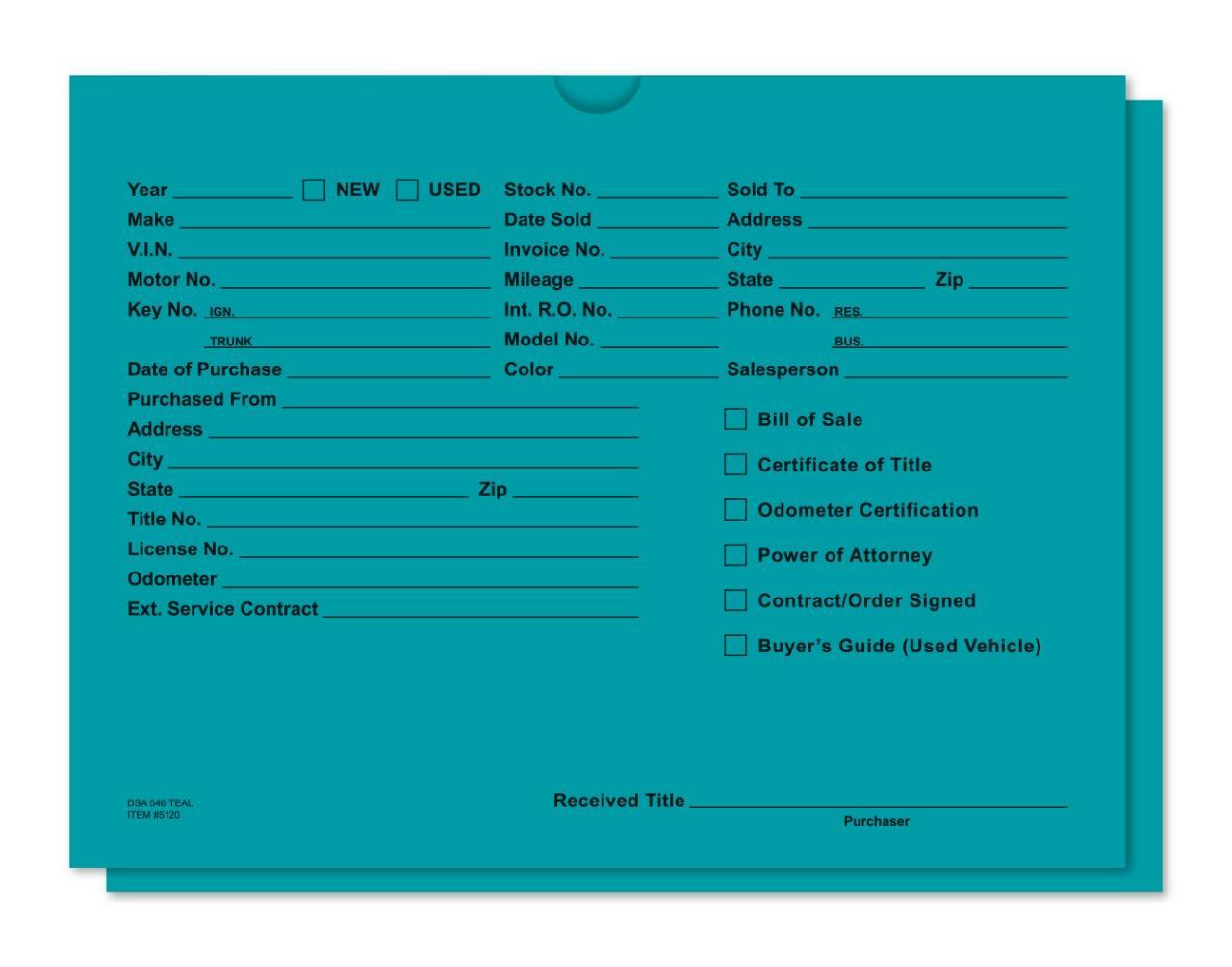 500 Teal Printed Vehicle Automobile Deal Jackets For Your Dealership DSA-546