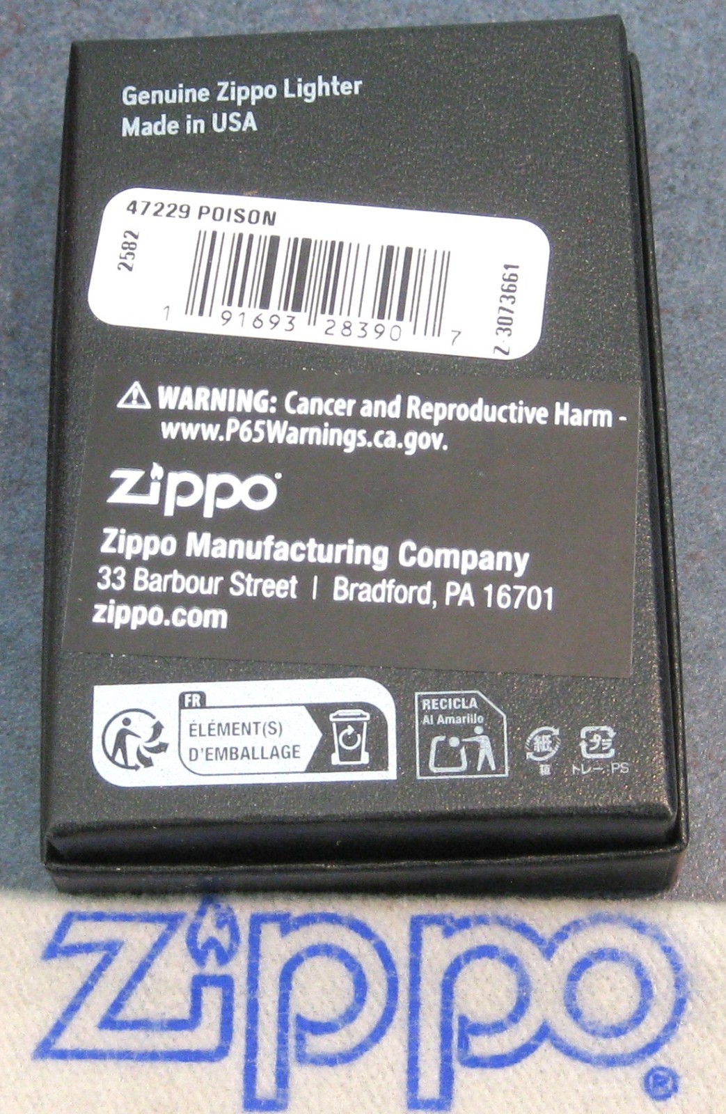 MUSIC Poison EVERY ROSE HAS IT'S THORN 47229 Skull ZIPPO Lighter NEW IN BOX 2025