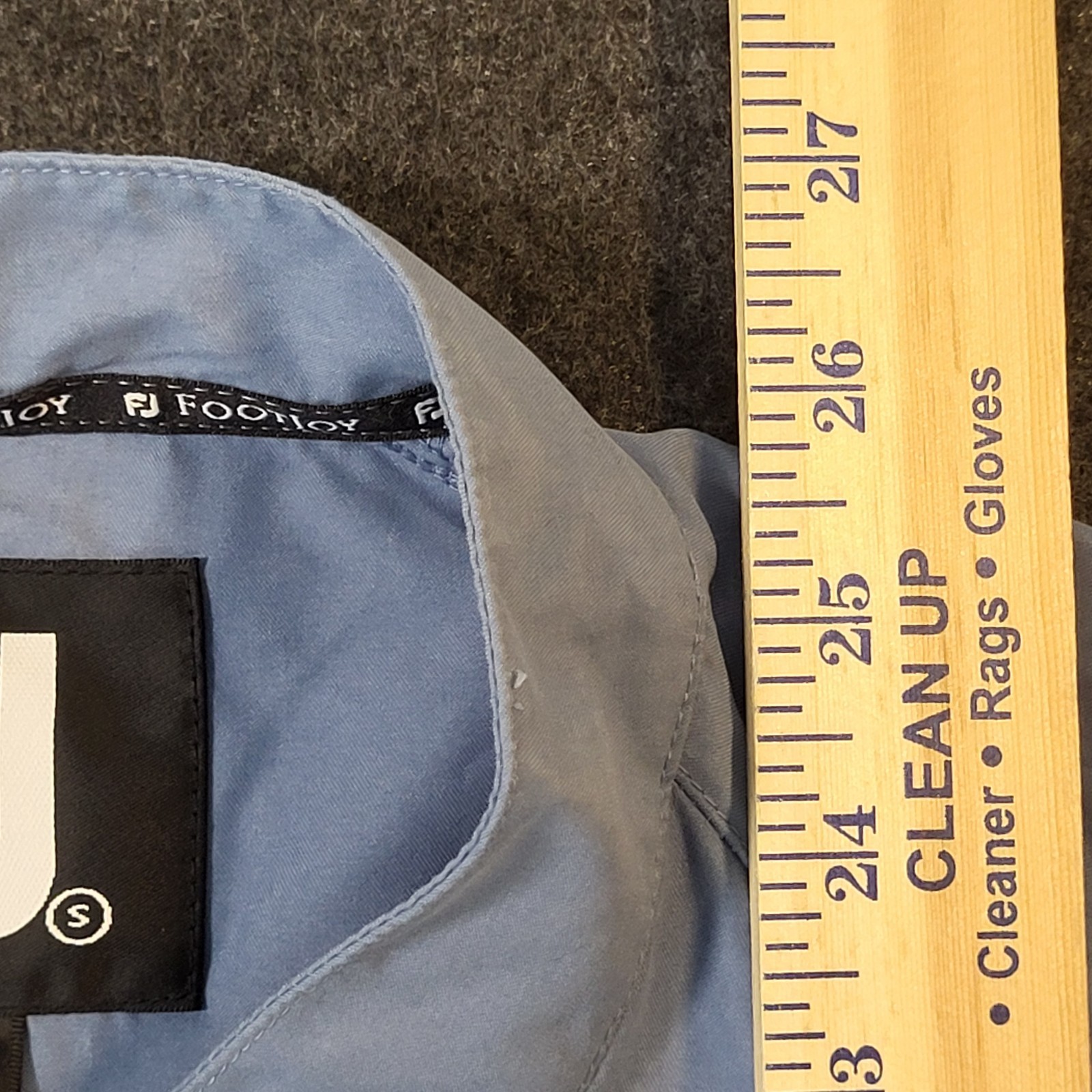 FootJoy Jacket Windbreaker Pullover Mid Sleeve Blue Men's Small Logo Light Blue