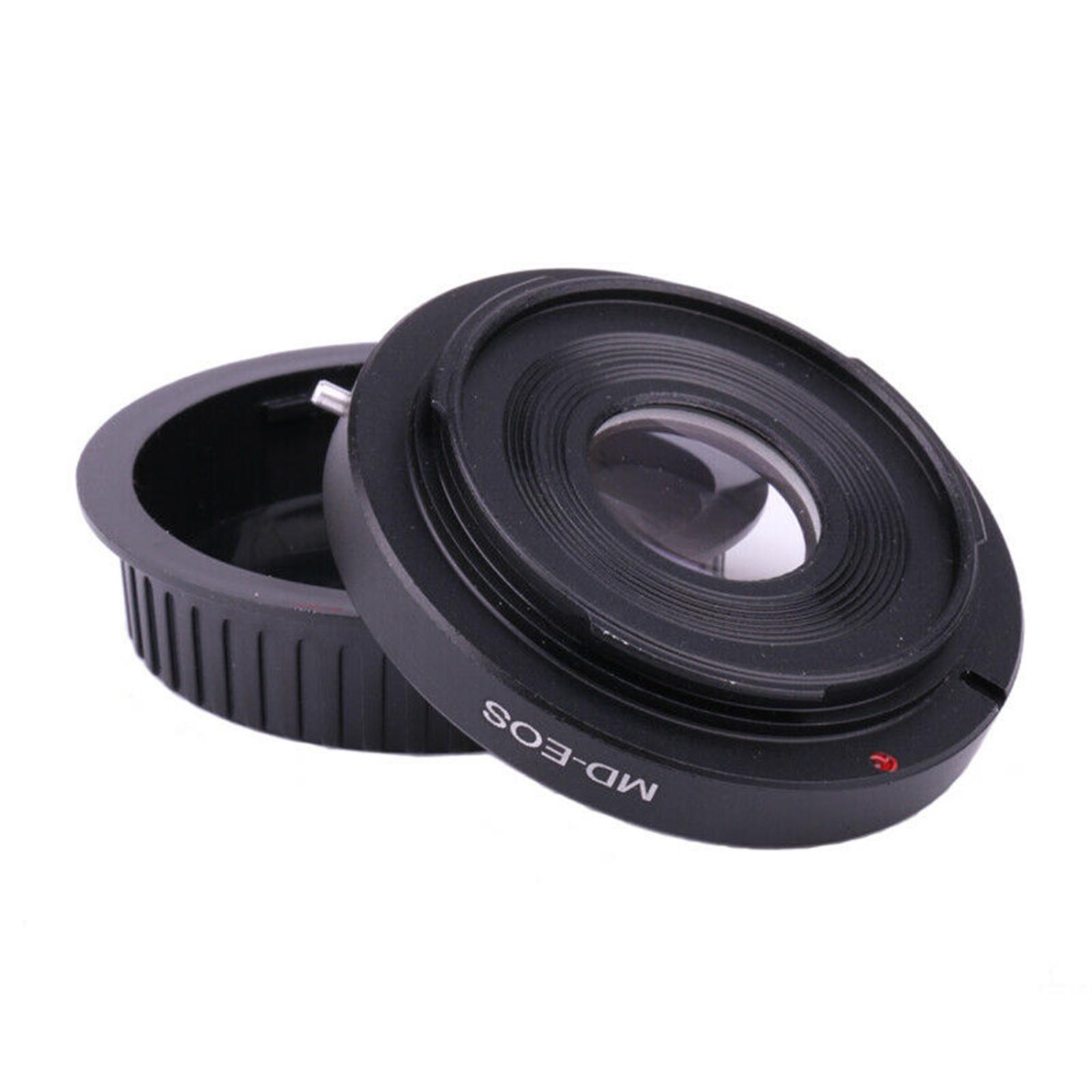 MD-EOS Camera Mount Adapter+Cap For Minolta MD MC Lens to For Canon EOS EF