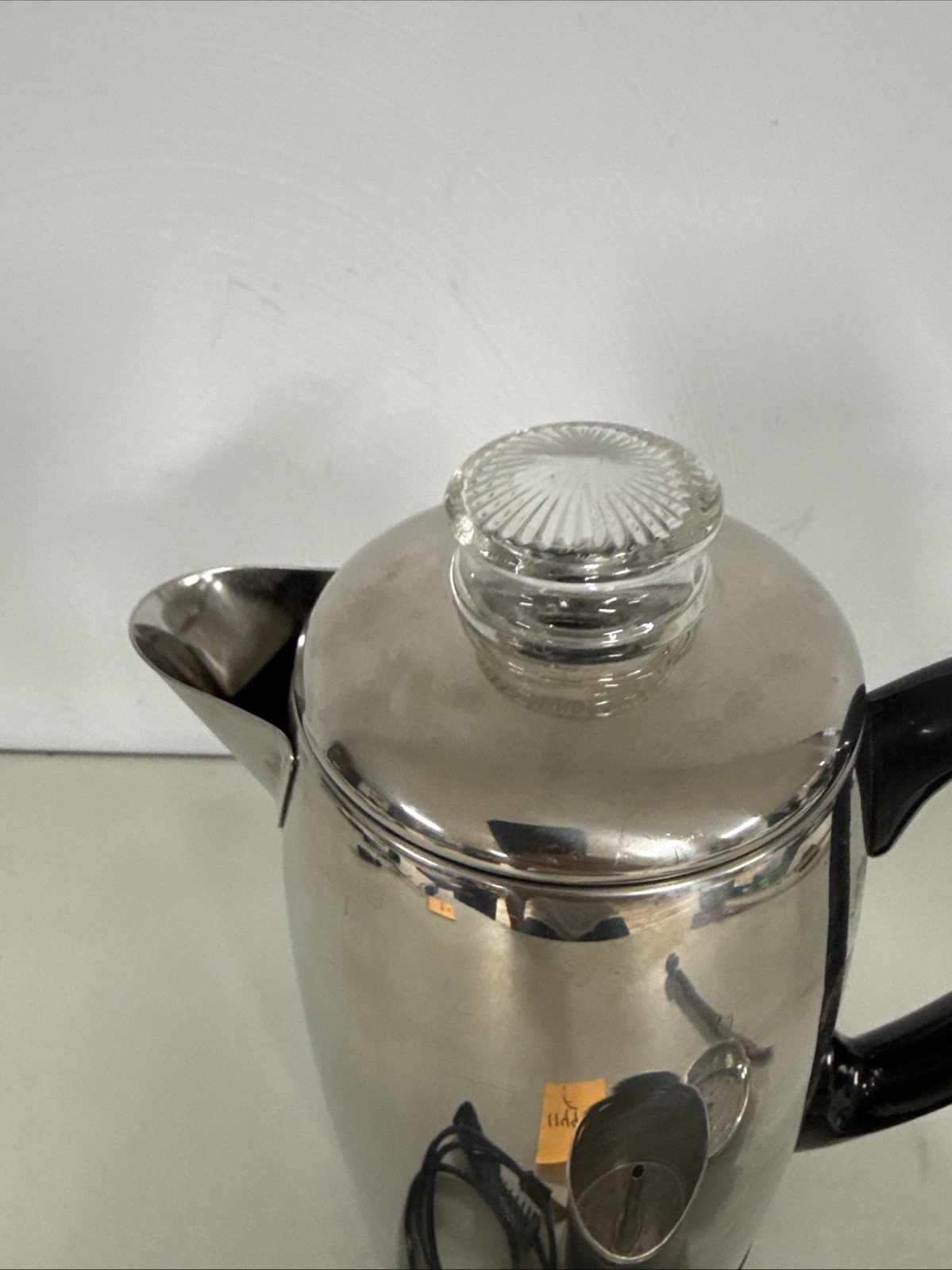 Vintage Farberware Super Fast Fully Automatic 12 Cup Percolator #142 Glass Top