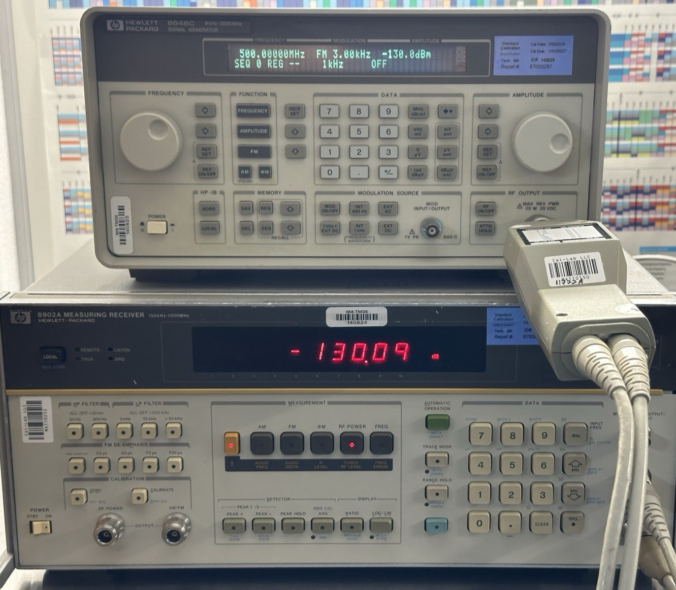 HP 8648C RF Signal Generator 3.2 GHz 3200 MHz 1EA -- Calibrated --