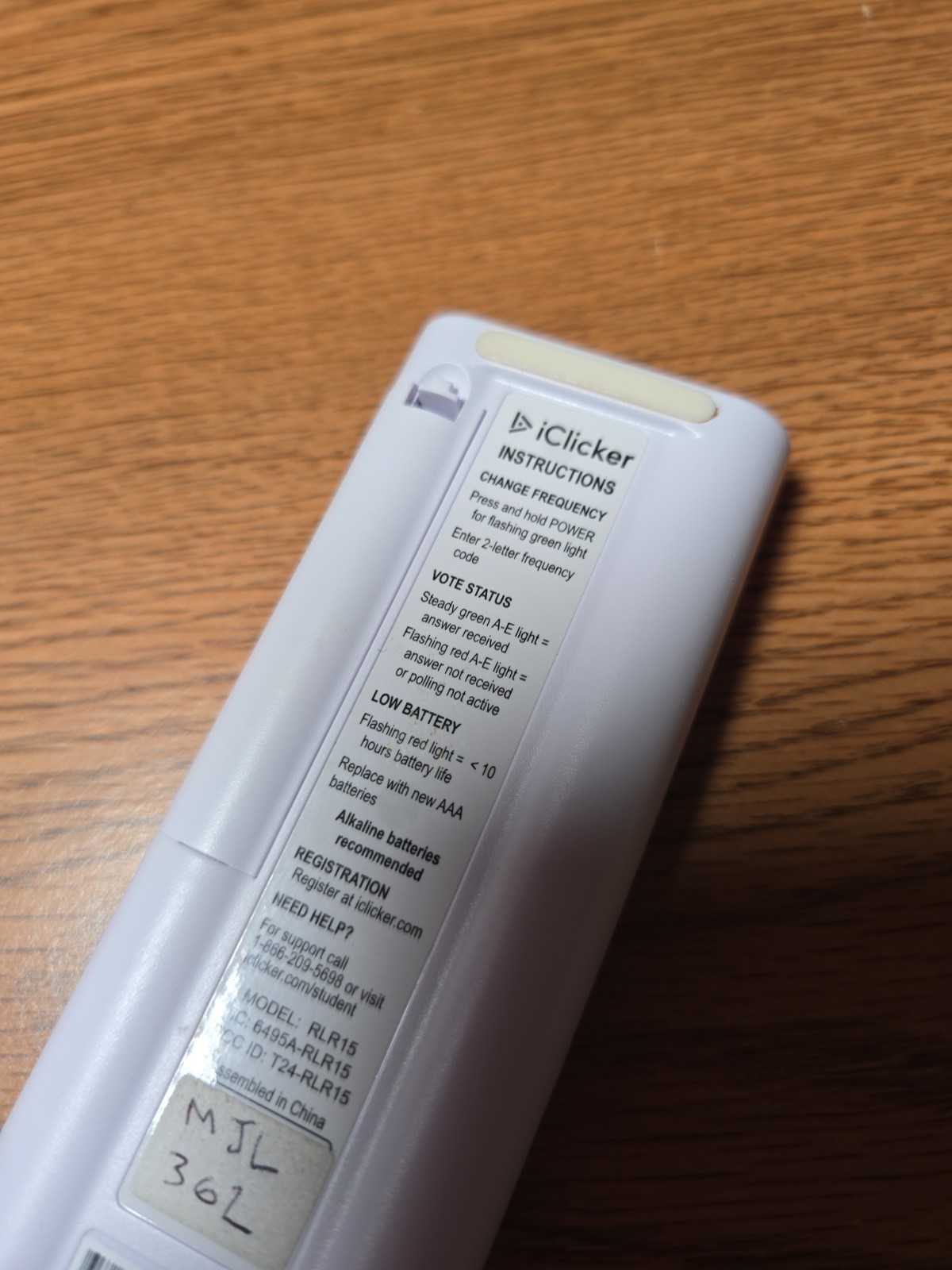 iClicker Plus RLR15 Student Classroom Response System Remote Control Replacement