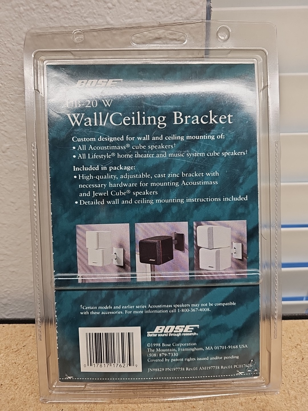 BOSE White UB-20W Wall Ceiling / Bracket New Includes Mounting Hardware (A3)