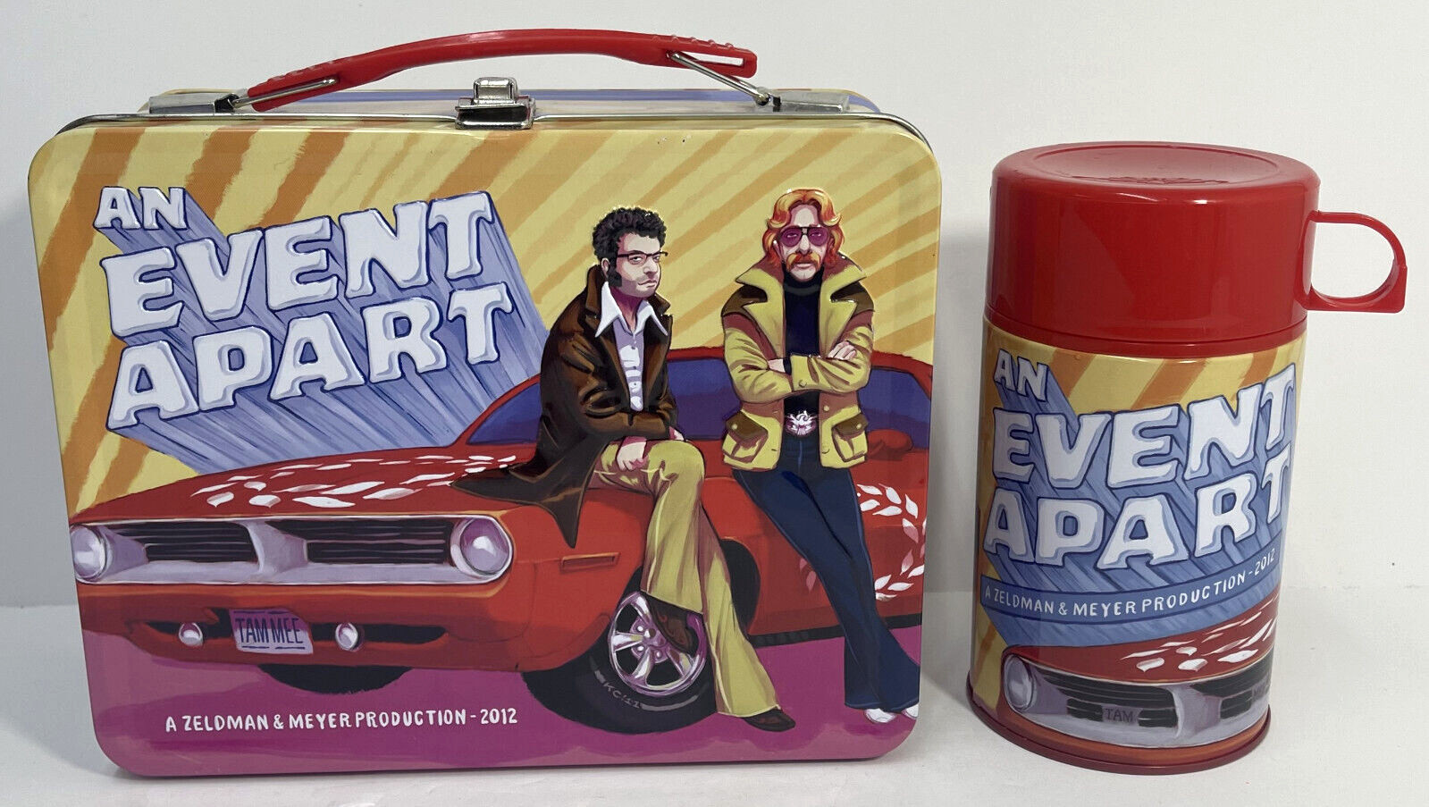 Starsky & Hutch An Event Apart Metal Lunch Box w/ Thermos (2012) Zeldman & Meyer