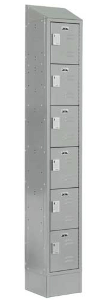 NEW! LockUp by Digilock Electronic Locker w/ Louver Door 1 Wide 6 Tier 12x18x82