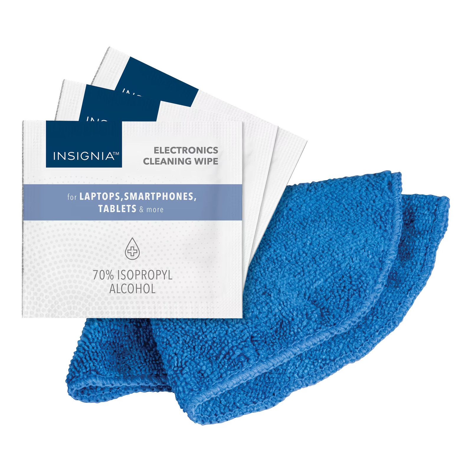 Insignia- 70% Alcohol Electronic Cleaning Wipes (120-Pack) - White