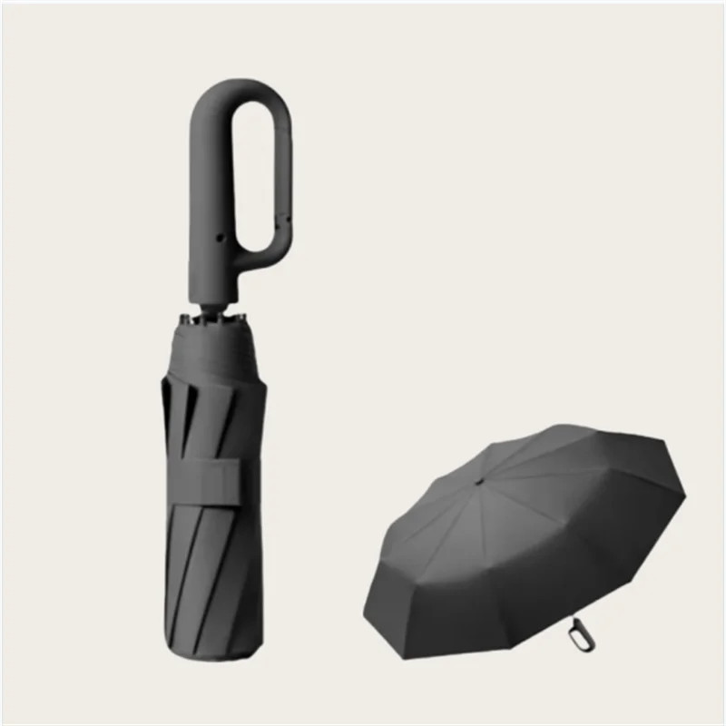 Ring Buckle Design Fully Automatic Umbrella Folding Extra Large Strong Sunshade