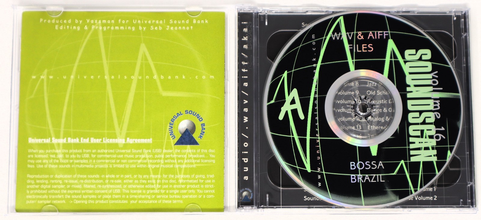 USB Soundscan 16 Bossa Brazil Akai Sample/Sound Library/Sampling CD