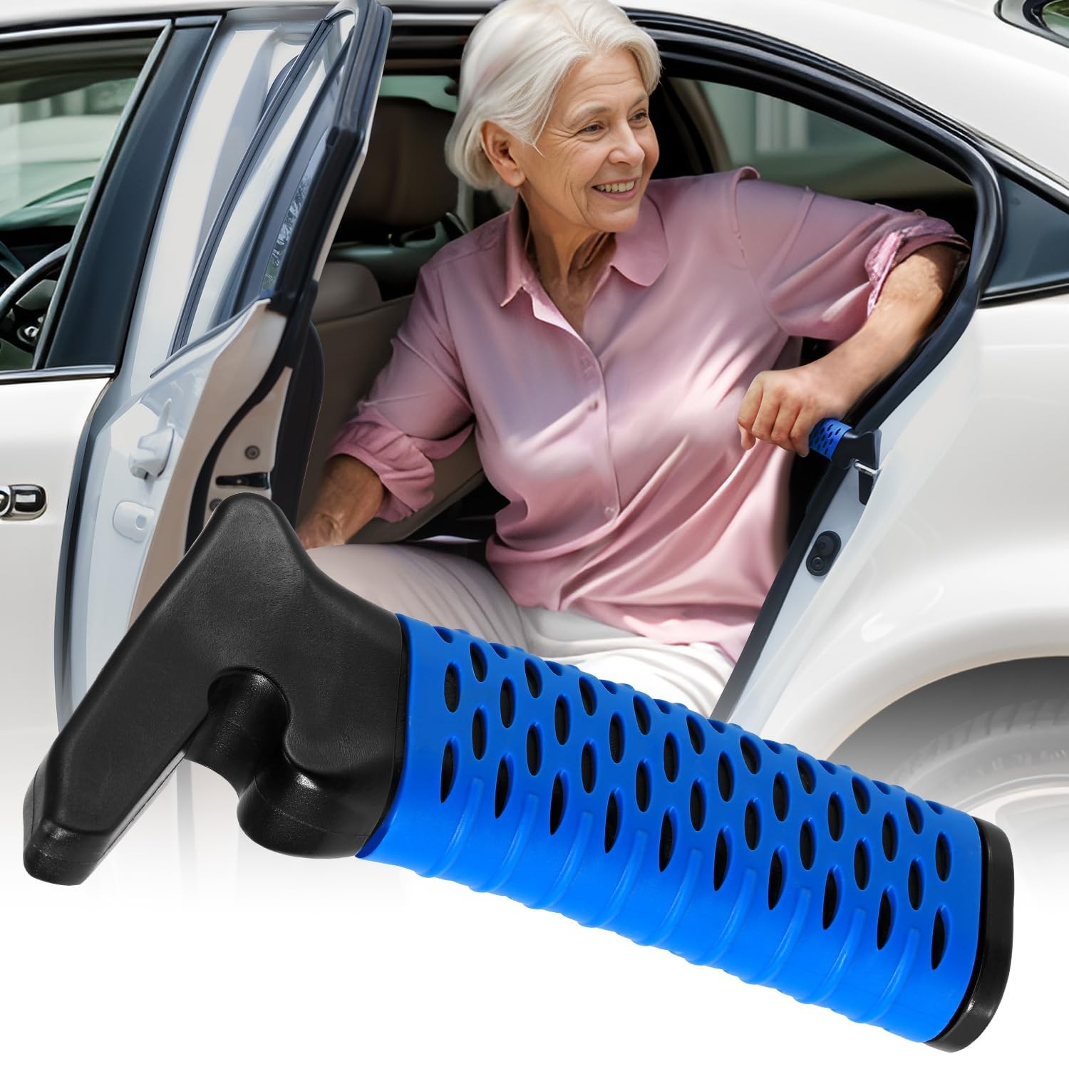 CAidRE Car Door Handle for Elderly, Assist 2 Pack, Multicolor