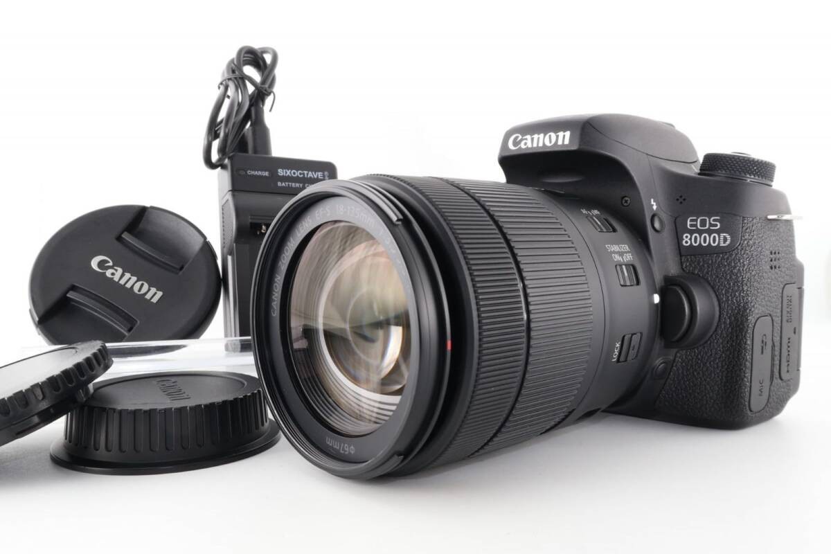 ia1101amy Canon Digital SLR Camera EOS 8000D Lens Kit EF-S18-135mm F3.5-5.6 IS