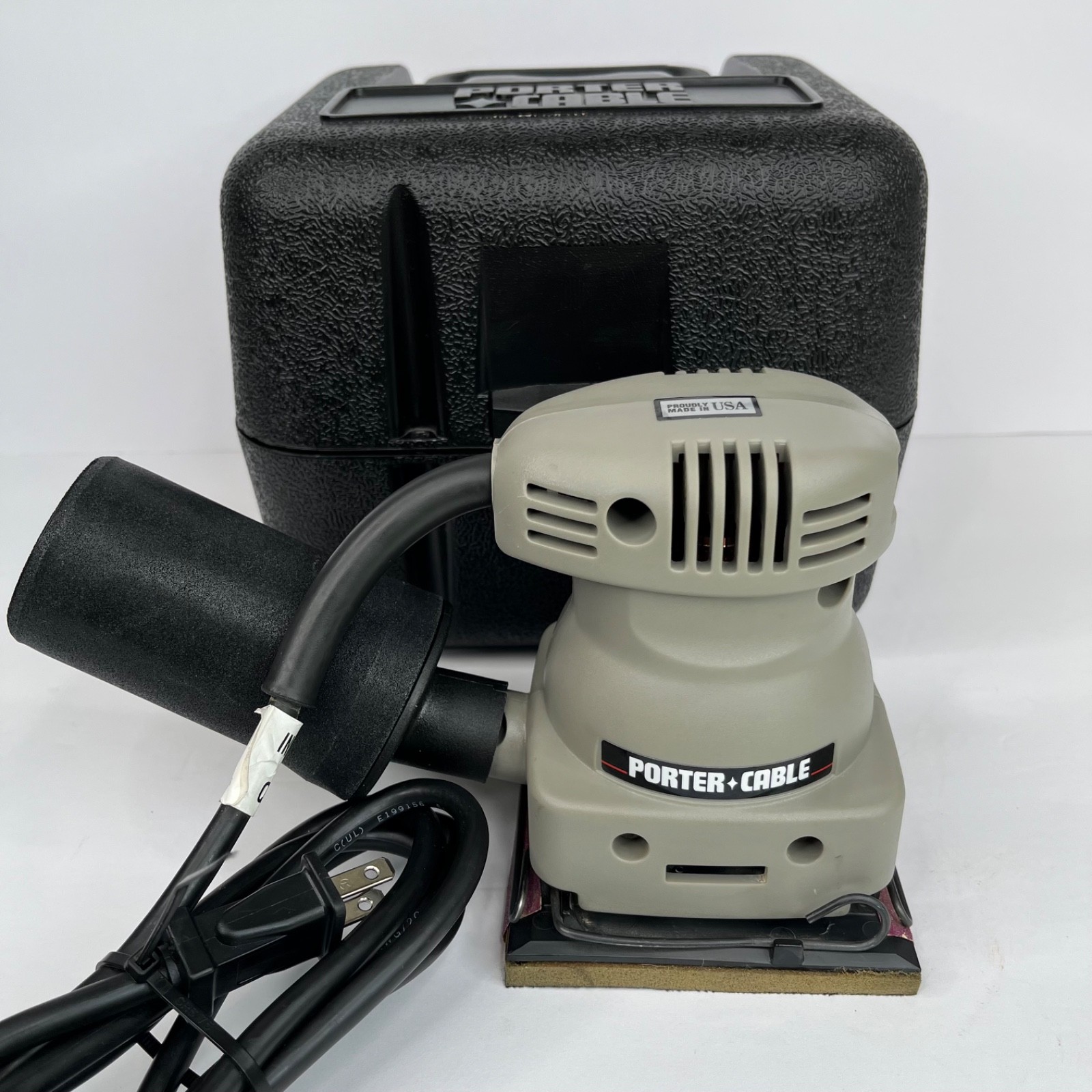 PORTER CABLE Model 340 - 1/4 Sheet Finishing Sander with Filter & Hard Case