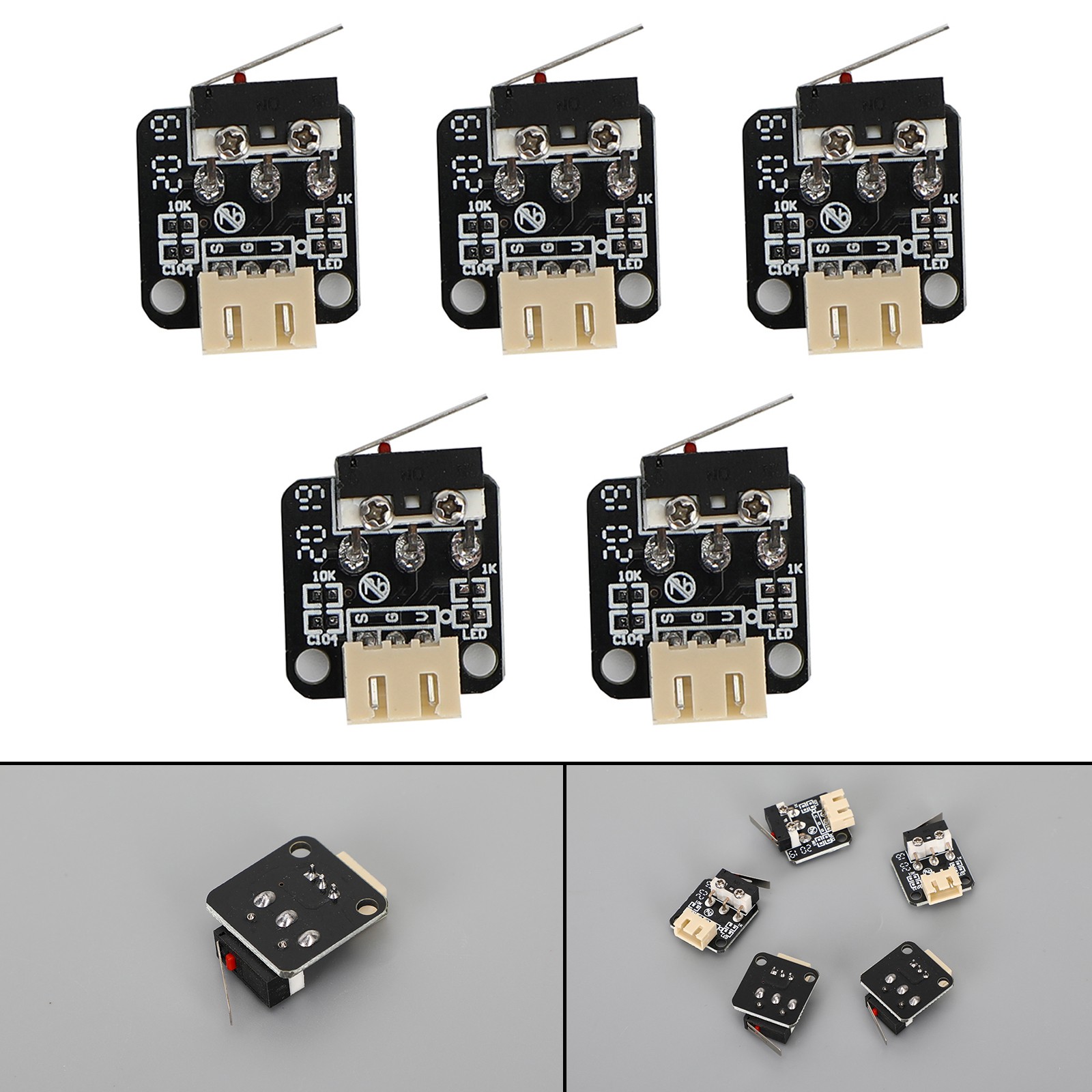 5pc 3Pin Endstop Limit Switch Mechanical Endstop Switch Module for CR-10 Ender3