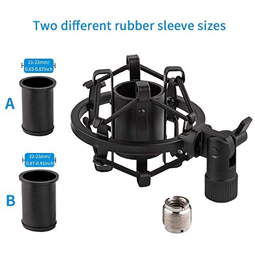 Lyrcro Microphone Shock Mount For 21Mm-23mm Small Diameter Size Instru