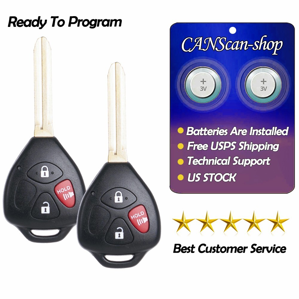 2 For 2008 2009 2010 2011 2012 Scion xB Keyless Entry Remote Control Car Key Fob
