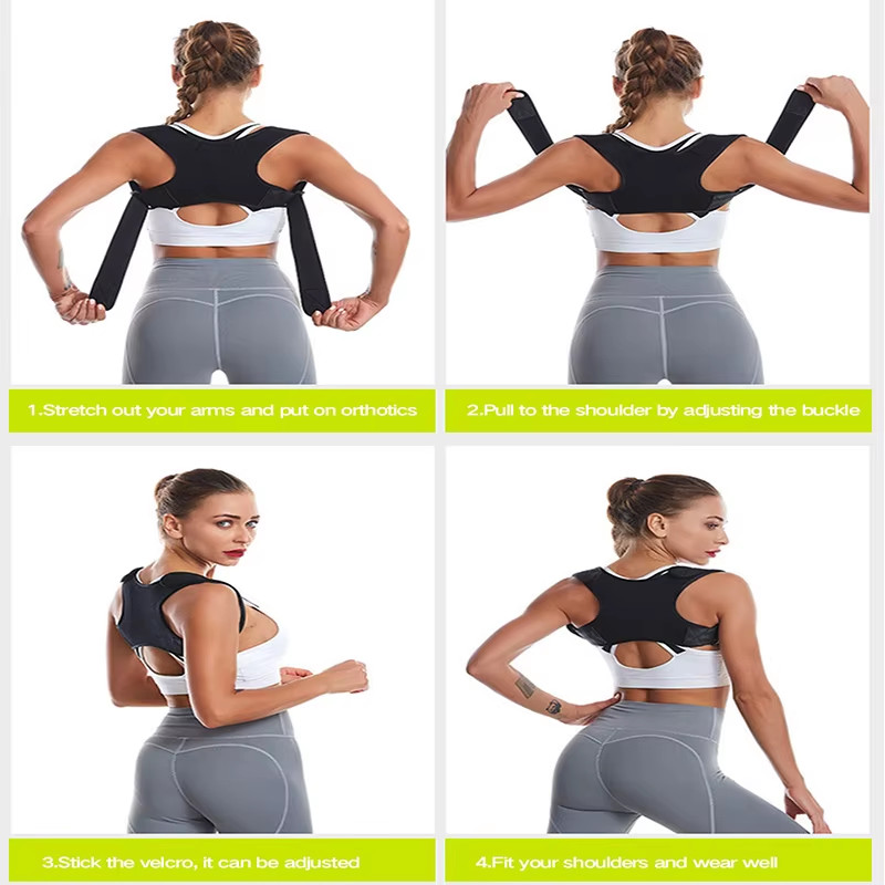 Back Posture Corrector Shoulder Straight Support Brace Belt Therapy Men Women