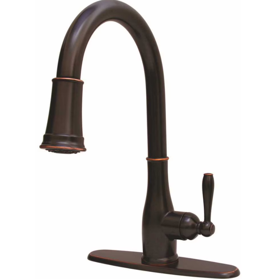 Premier Muir Single-Handle Pull-Down Sprayer Kitchen Faucet In Oil Rubbed Bronze