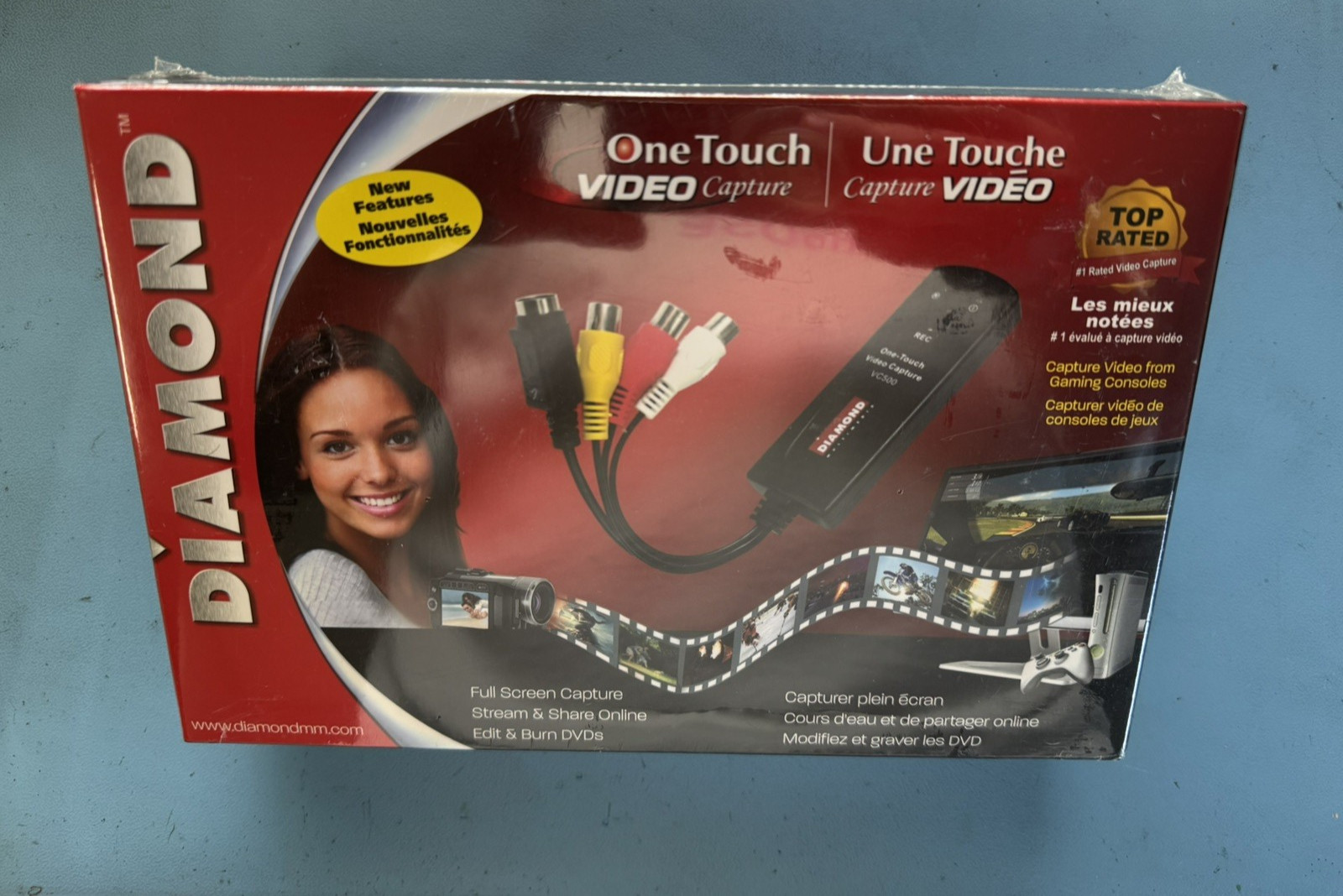Factory Sealed Diamond VHS to DVD One Touch Video Capture Device USB VC500