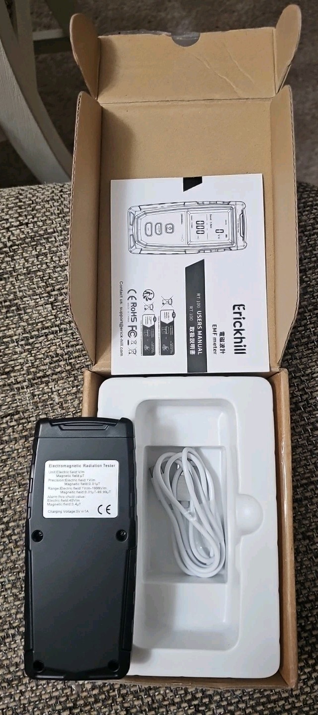 Erickhill Rechargeable EMF Tester Electromagnetic Radiation Tester RT-100