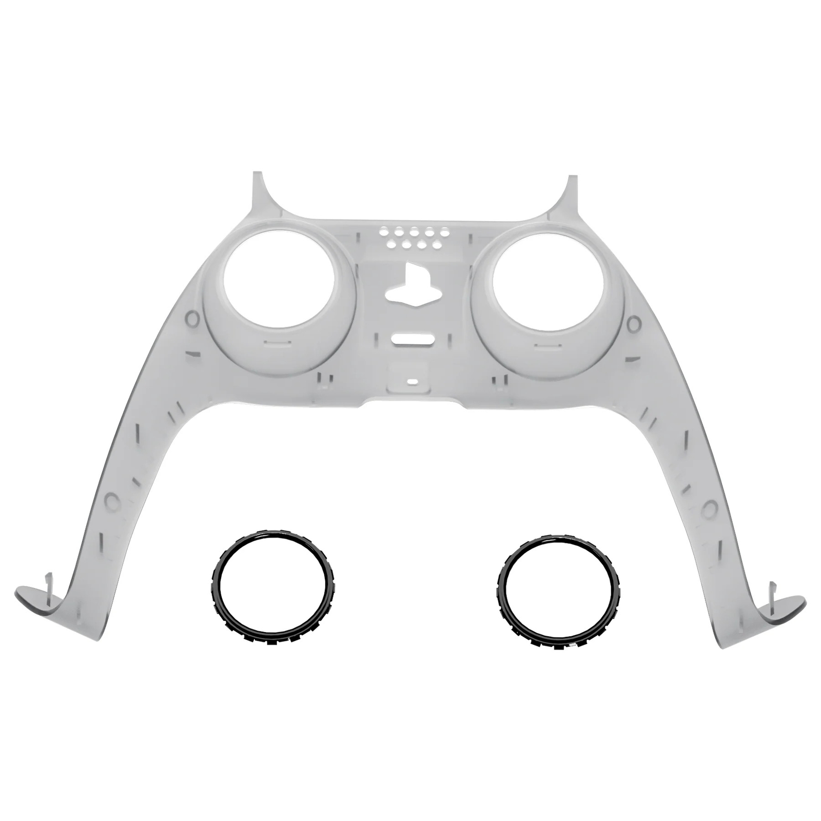 New Replacement Front Trim Shell w/Accent Rings compatible with PS5 Controller