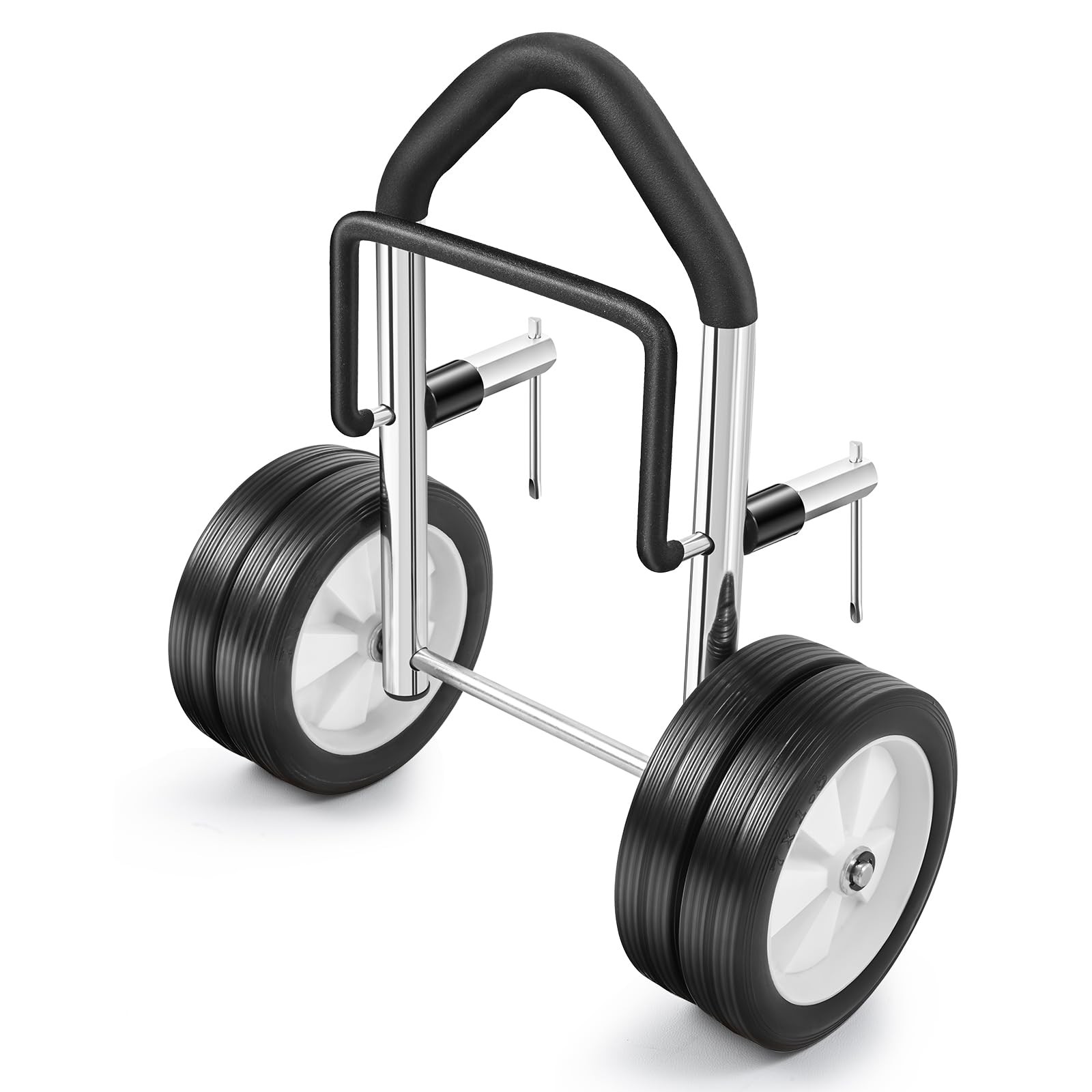 Boat Dolly Canoe and Fishing Boat, Heavy-Duty Chrome-Plated Steel Boat Carrie...