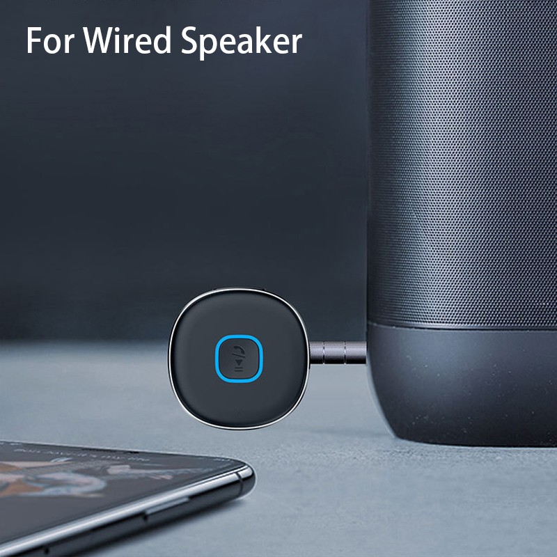 Bluetooth Audio Receiver Wireless Adapter AUX/Rechargeable for Speaker Headsets