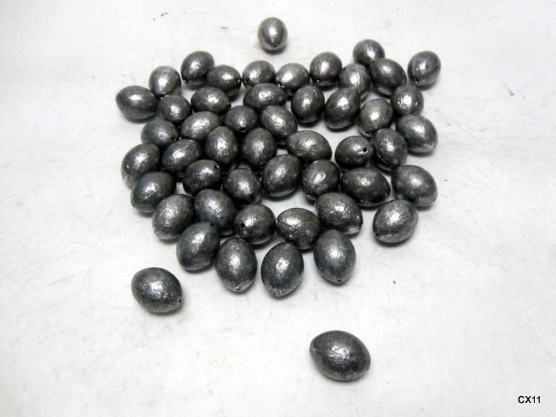 50 Pack of 4oz Fishing Slip-on Egg Sinkers, Fishing Weight