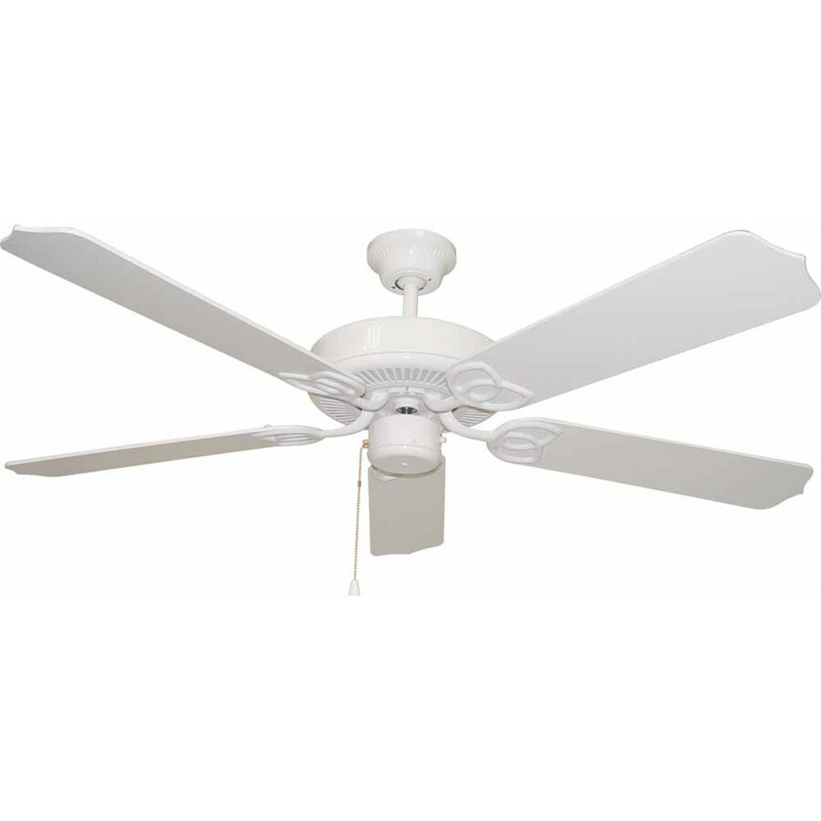 Volume Lighting Minster White Ceiling Fan, White - V6152-6