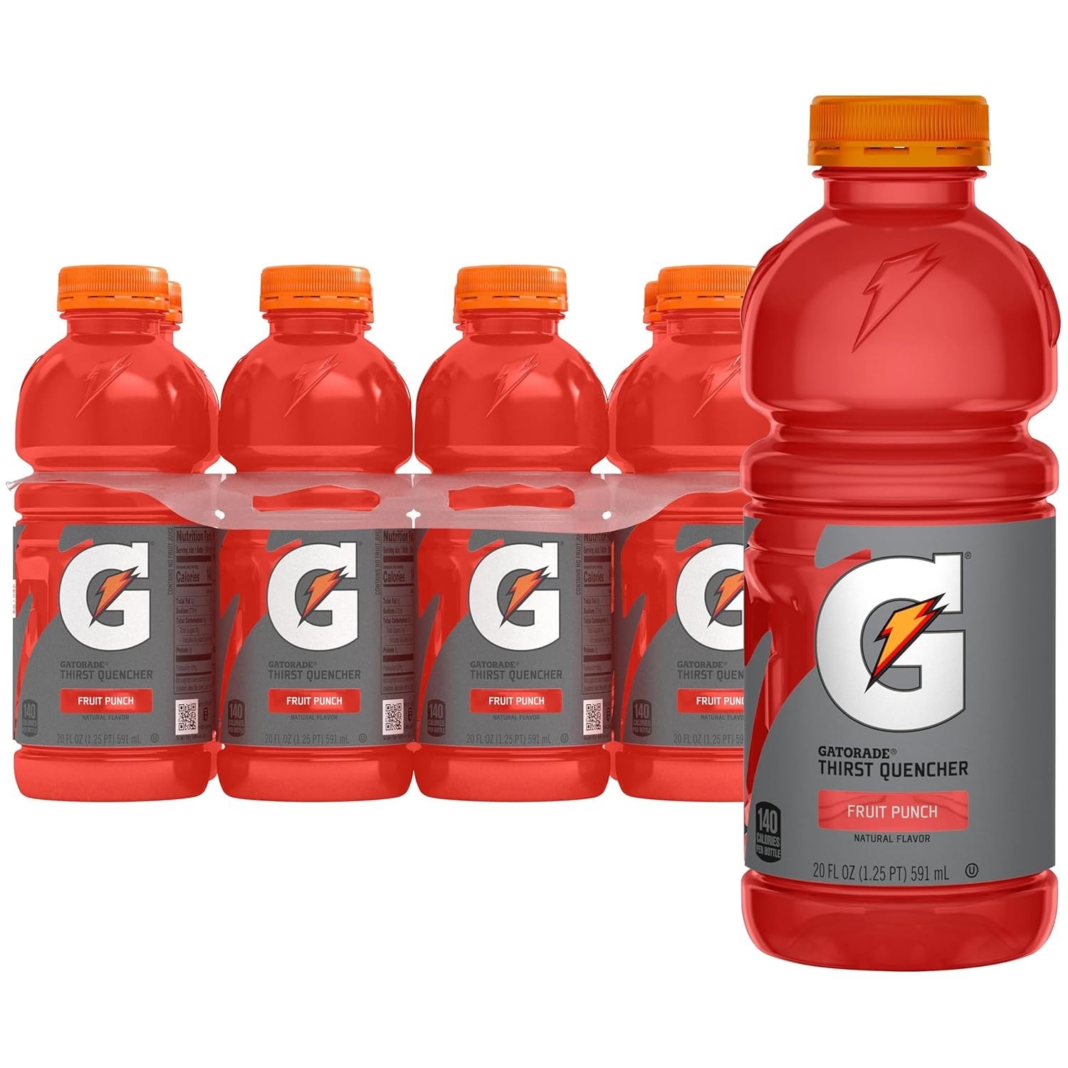 Gatorade Thirst Quencher, Fruit Punch, 20 Fl Oz (Pack of 8)