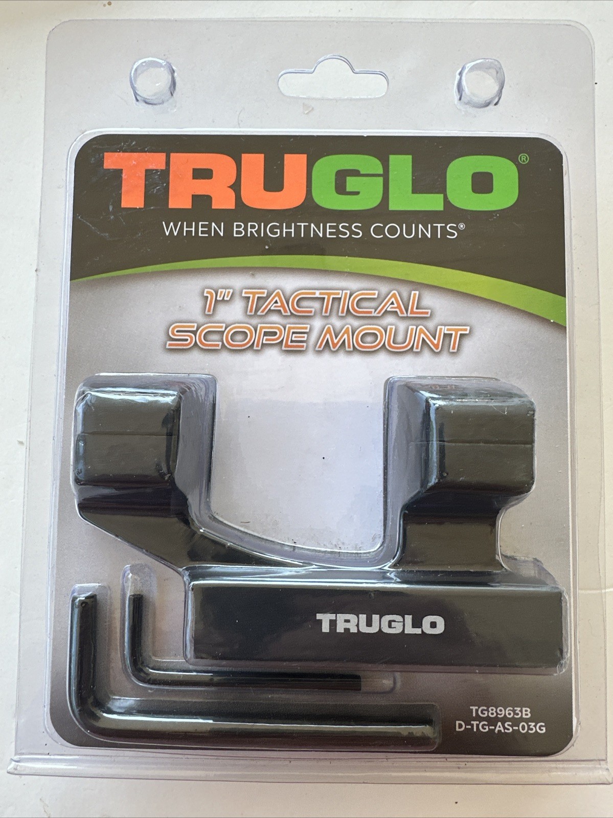 TRUGLO 1” TACTICAL SCOPE MOUNT WEAVER PICATINNY STYLE ALUMINUM MATTE 1.50" RISE