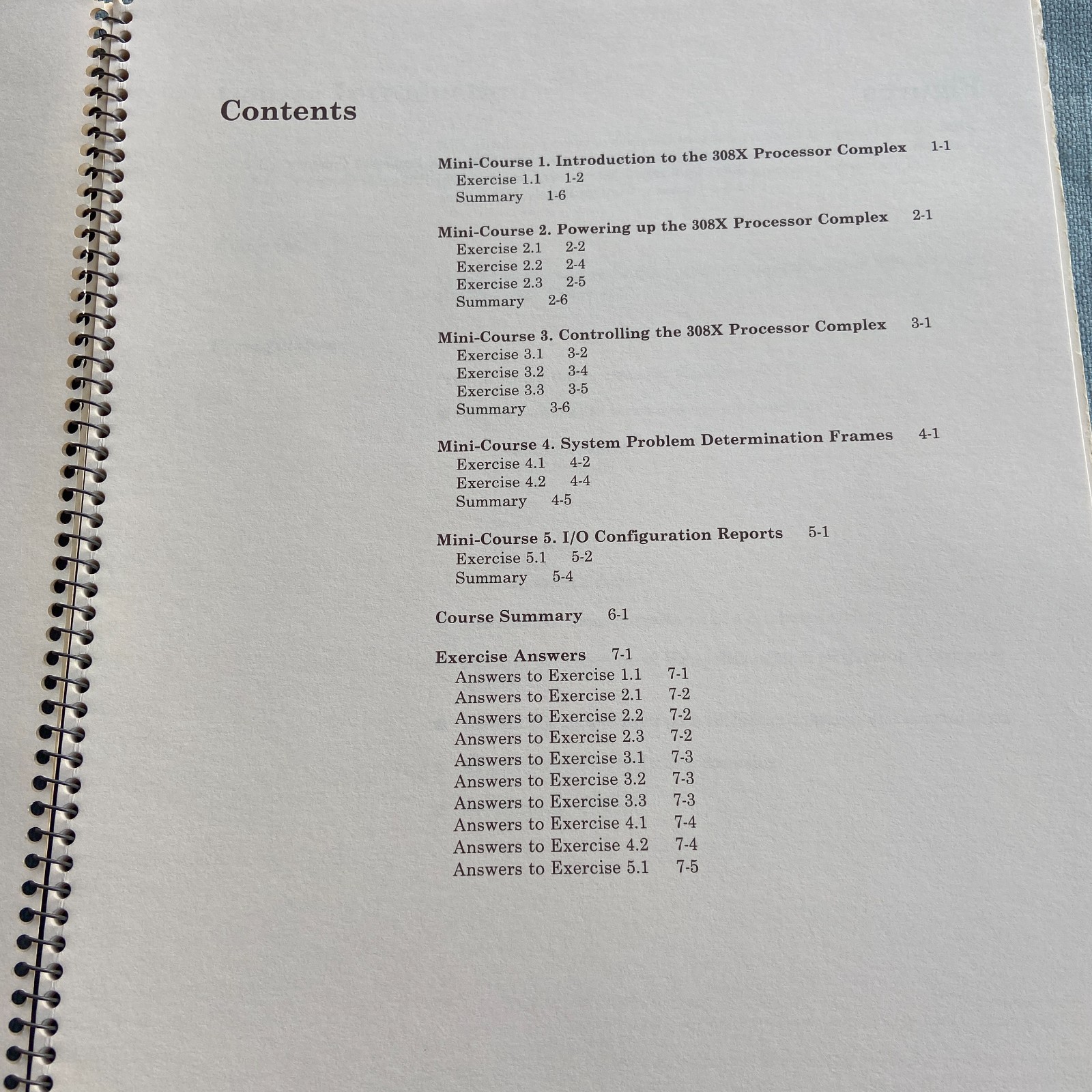 IBM SRA Computer Training Library 308X Hardware Operator Reference Guide Vintage