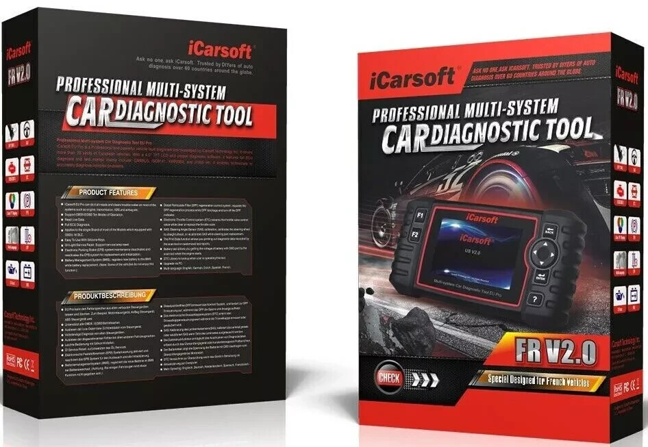 iCarsoft MB V2.0 - For SMART (MB) Professional Diagnostic Tool - Official Outlet