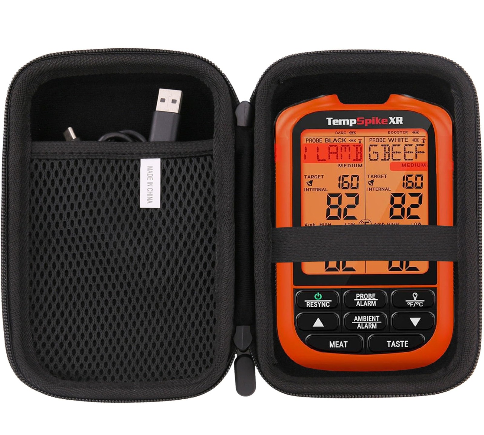 Hard Carrying Case Compatible with ThermoPro TempSpike 1000FT Wireless Meat T...