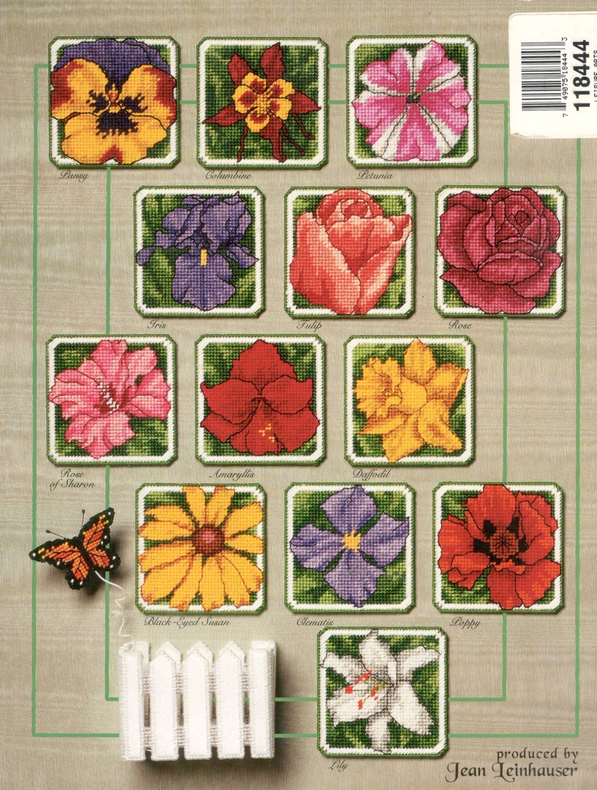 Flower Coasters Plastic Canvas Booklet American School 3192