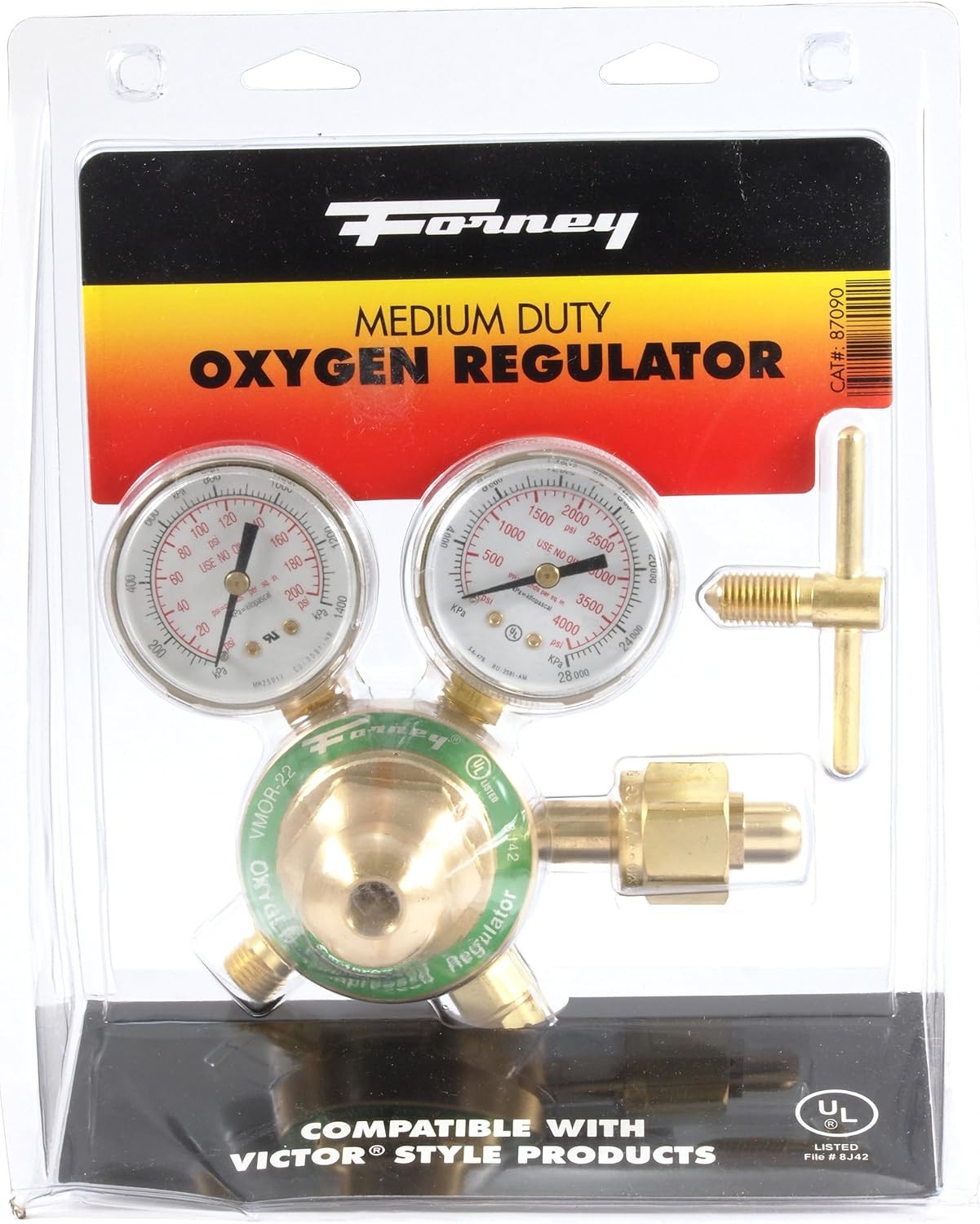 87090 Oxygen Regulator, Medium Duty, Victor Style