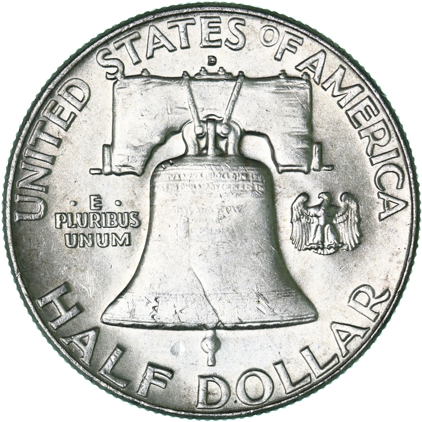 1962 D Franklin Half Dollar About Uncirculated 90% Silver