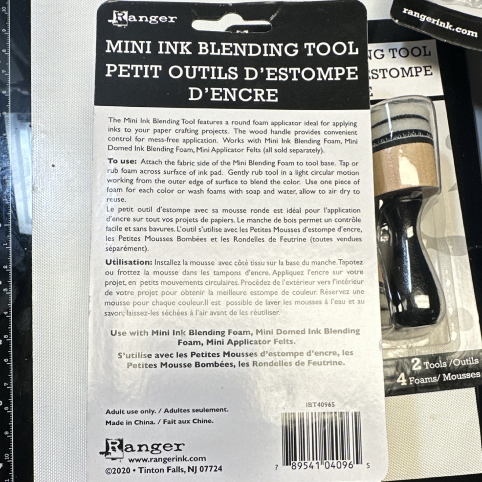 Ranger Mini Ink Blending Tool 2 Tools 4 Foams IBT40965