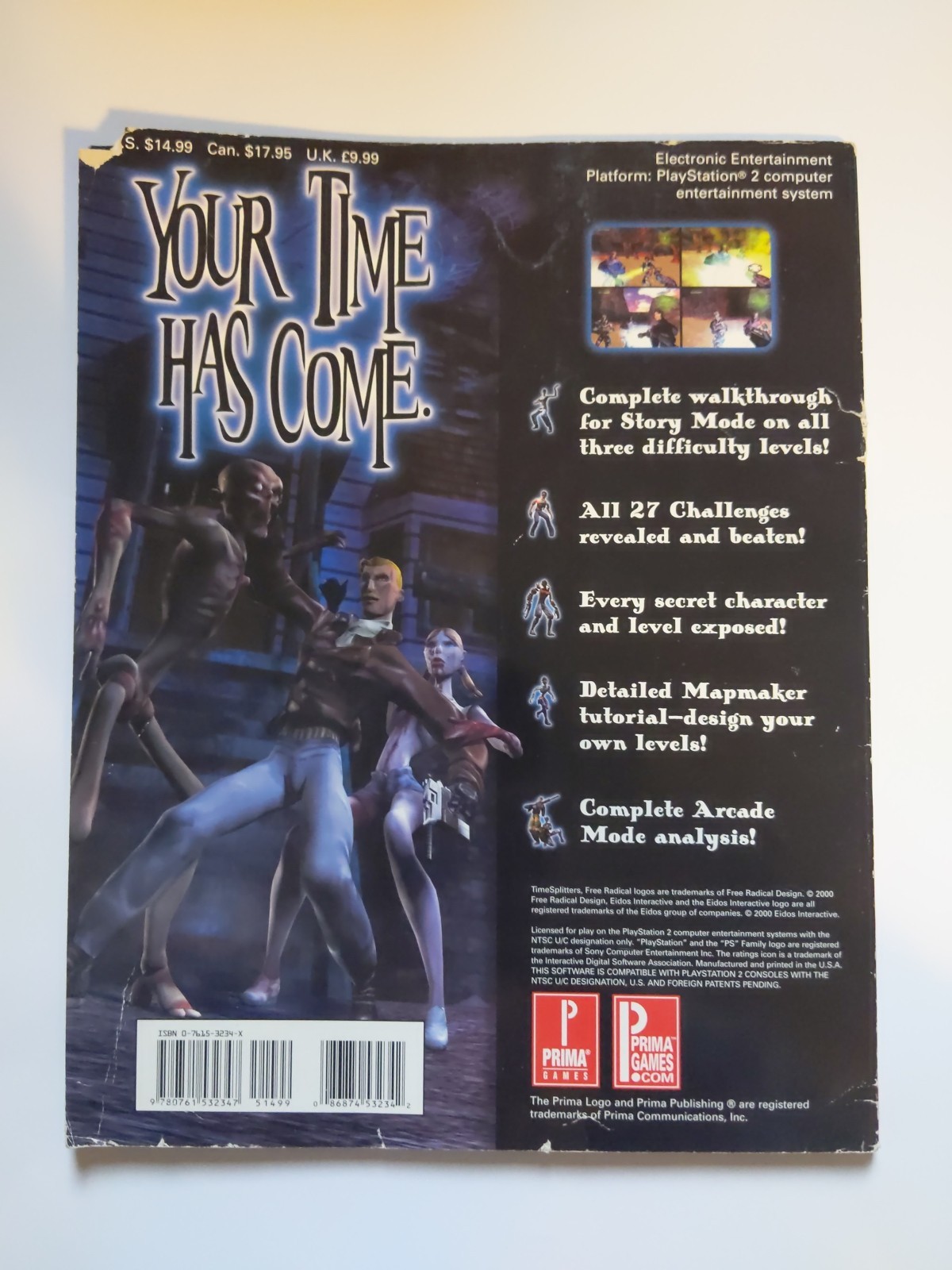 Timesplitters Prima Official Strategy Guide Sony Playstation 2 Eidos