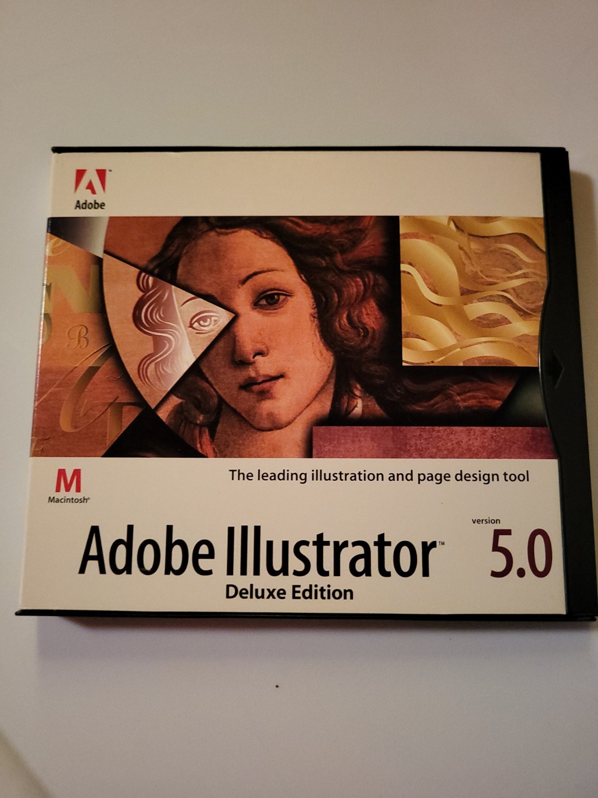 Vintage 1993 Adobe Illustrator 5.0 CD - Macintosh W/key