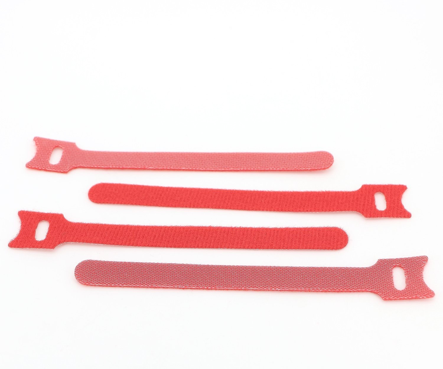 100 PCS Reusable Fastening Cable Ties Adjustable Wire Management 7 Inch Red