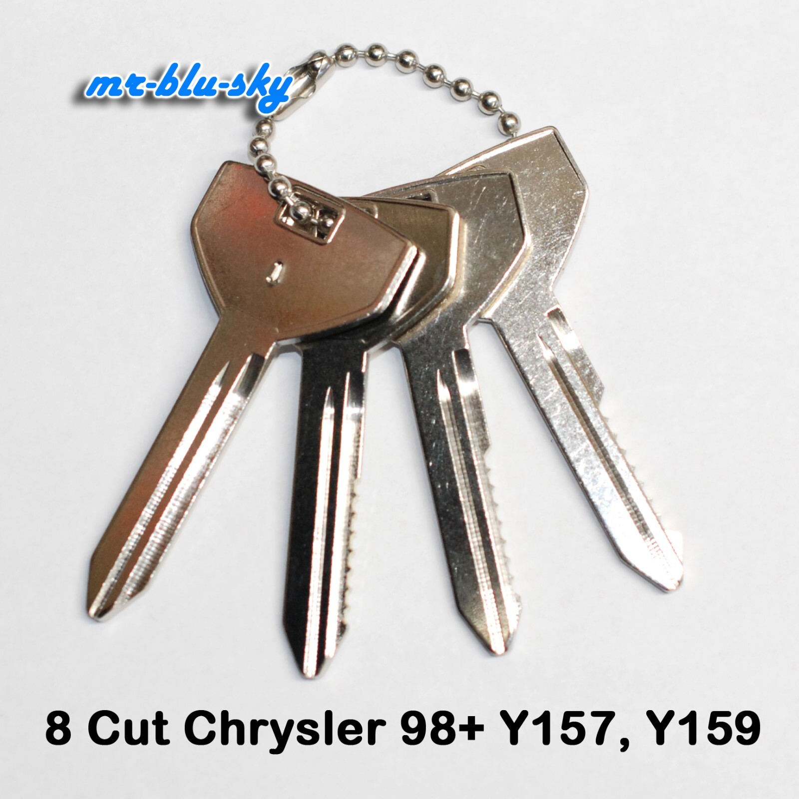 8 Cut Chrysler 98+ Y157, Y159 Space and Depth Keys ~ DSD#262, CX102