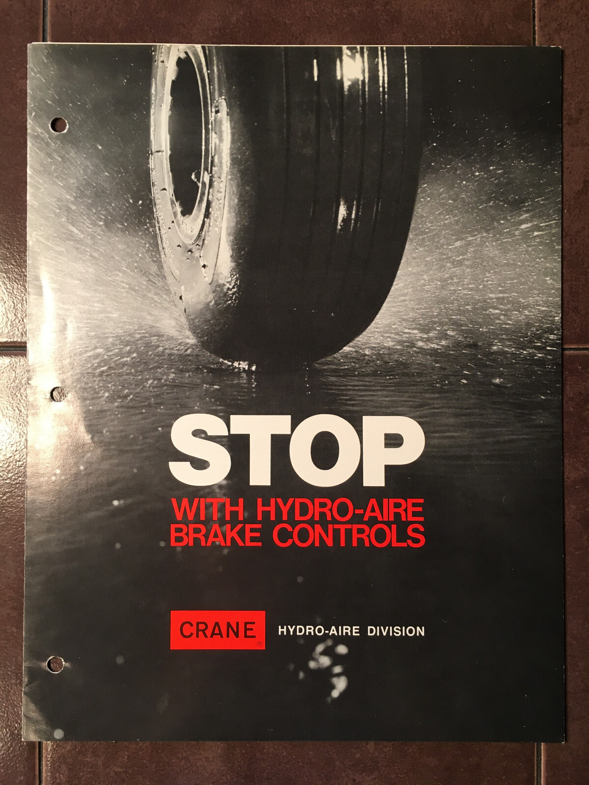 Crane Hydro-Aire Brake Controls Sales Brochure, 6 page, Tri-Fold, "8.5 x 11"