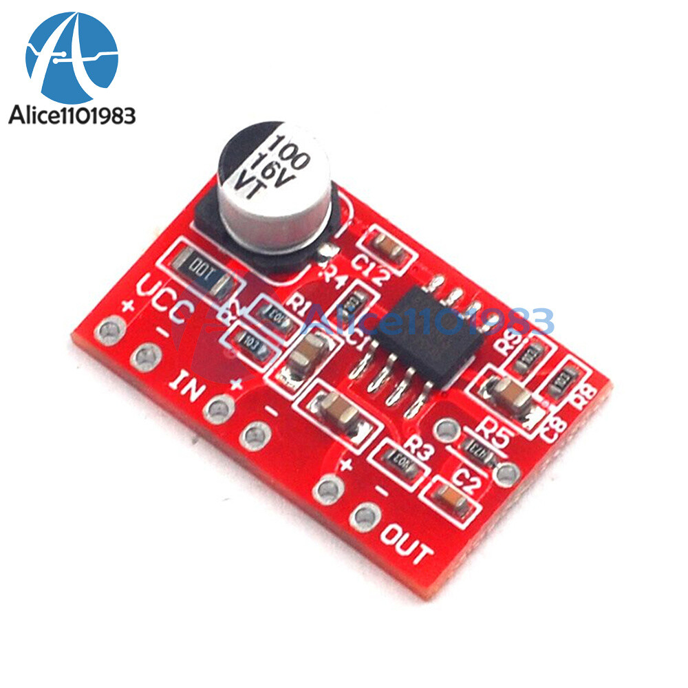 DC 3.8V-15V AD828 Stereo Dynamic Microphone Preamplifier Board Audio Mic Preamp