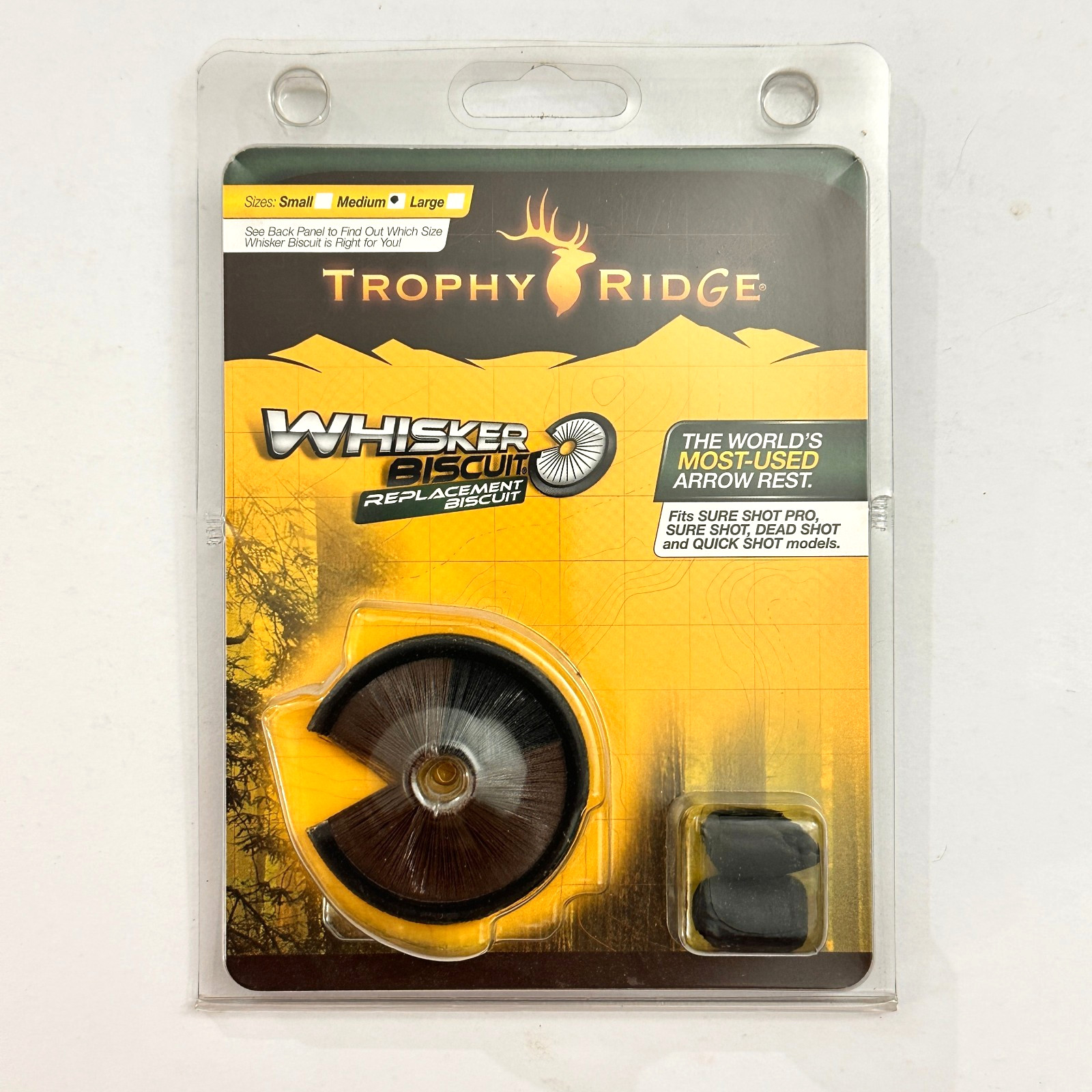 Trophy Ridge Whisker Biscuit Medium Replacement Black 4P-6358-88 New Made In USA