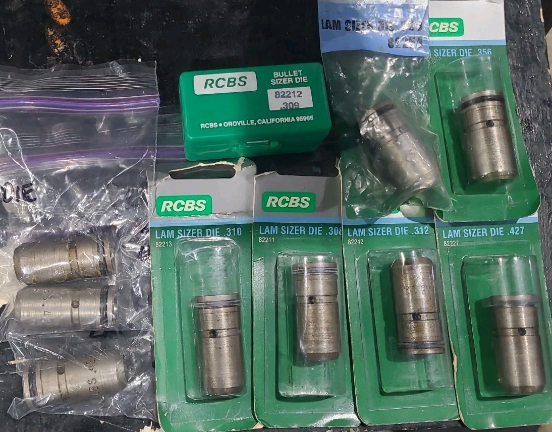 Lyman & RCBS Lube Sizer / Sizing Dies. New & Used Available. Many Sizes!