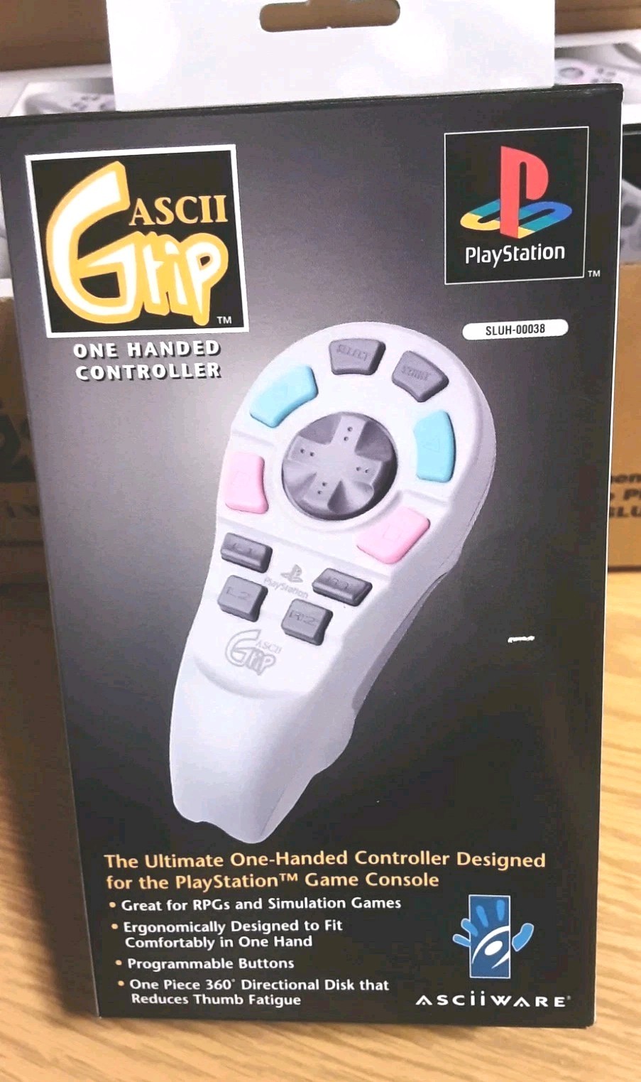 Box Of 4 NOS PS1 ASCII Grip V Controller Pad Playstation