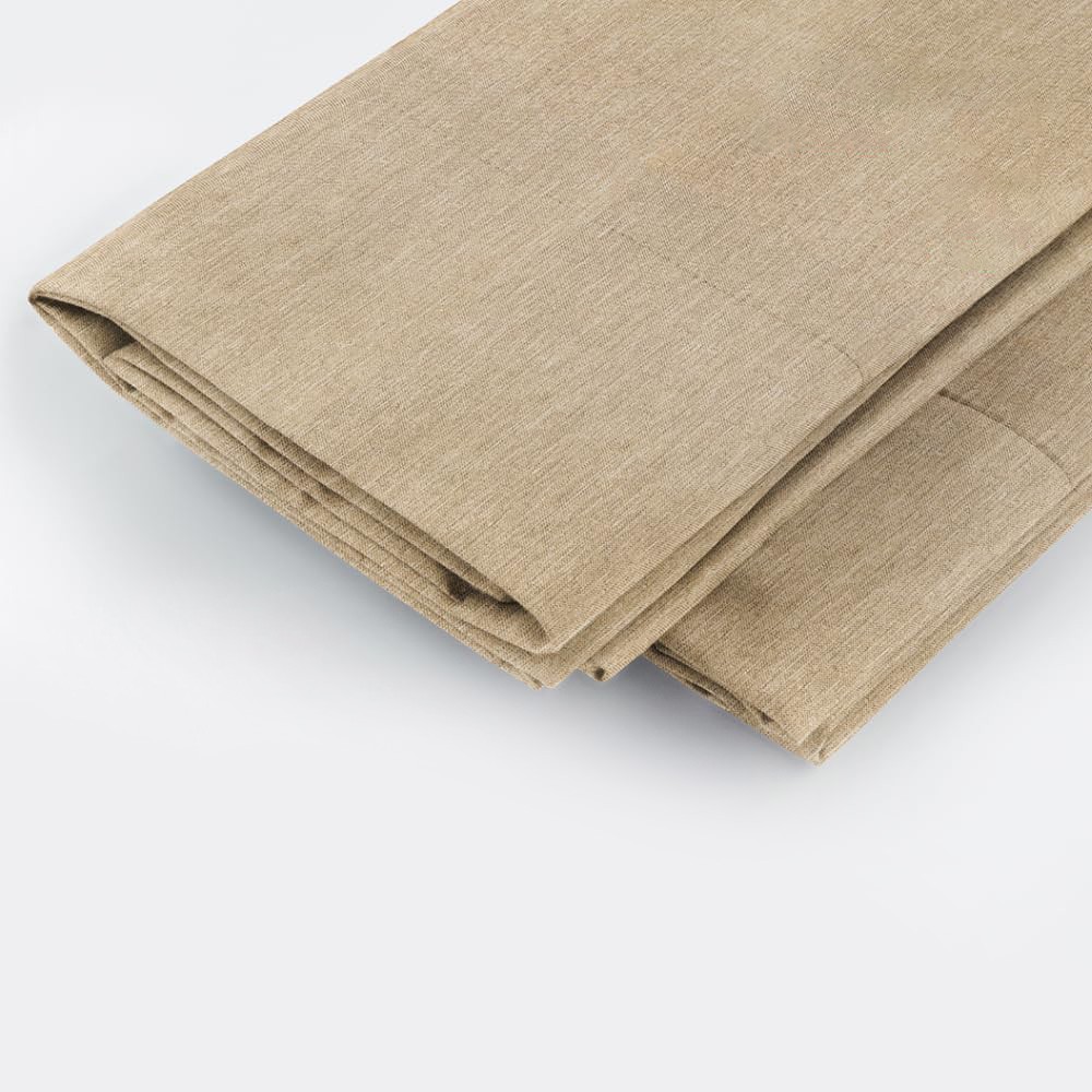 Queen Bed Pillowcases, 4 Piece, Soft And Durable, Heathered Brown