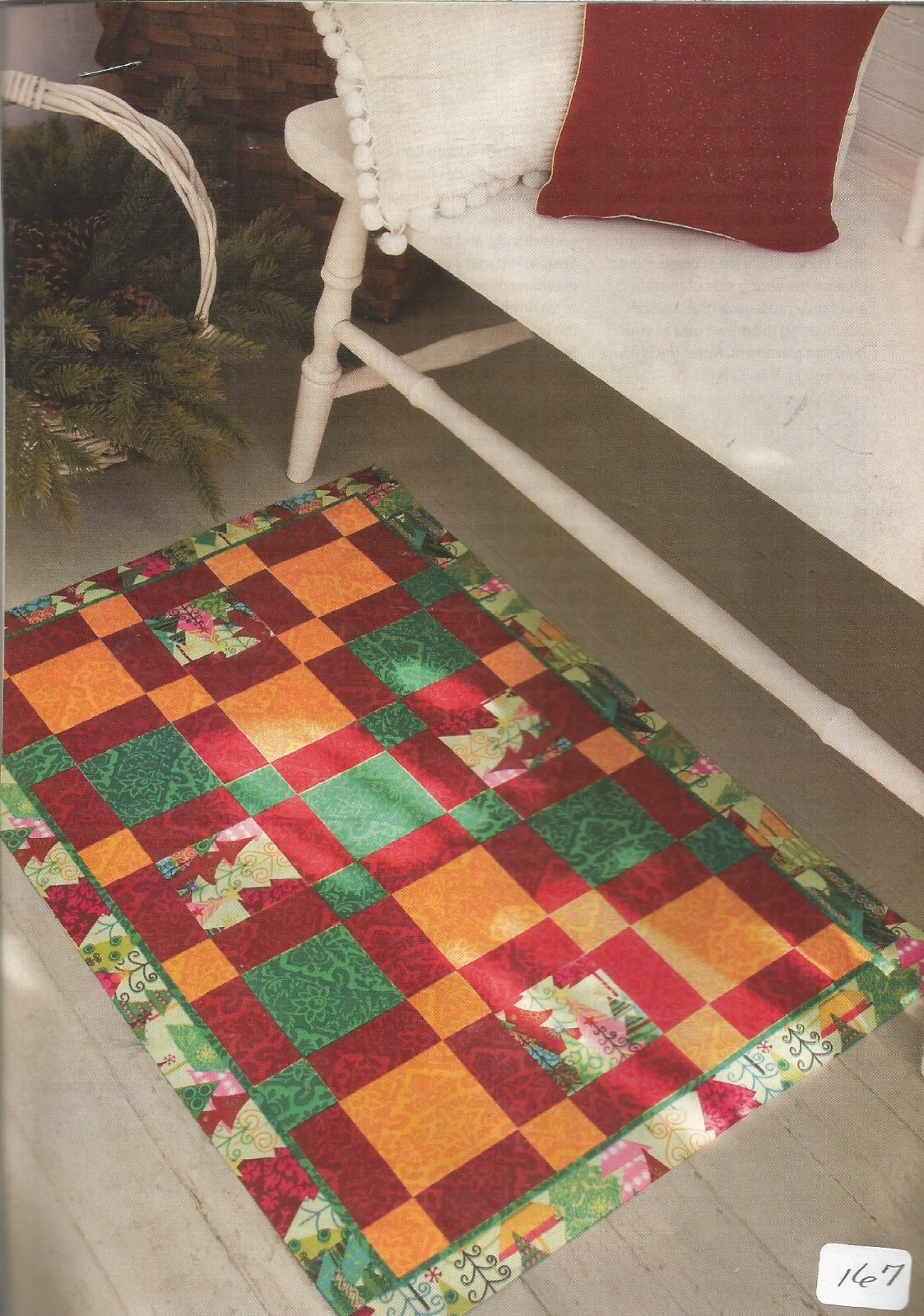 C0463 HOLIDAY SQUARES FLOOR MAT  QUILT PATTERN/INSTRUCTIONS